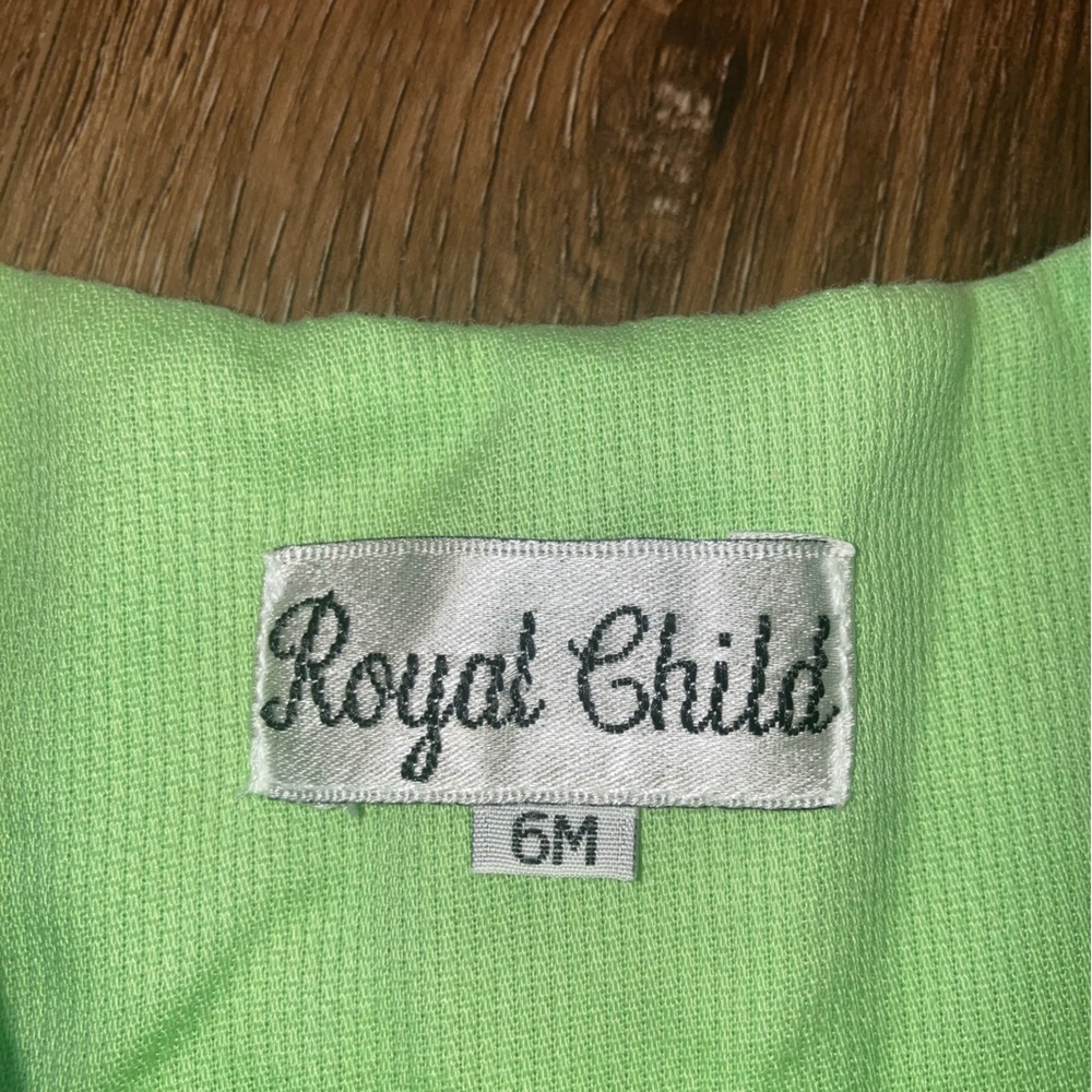 Royal Child Christmas Longalls Santa Tree Slay Presents Green Smocked 6m - Picture 11 of 12
